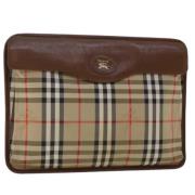 Pre-owned Leather clutches Burberry Vintage , Multicolor , Dames