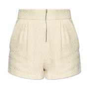 Tweed Shorts 'Nurue' IRO , Beige , Dames