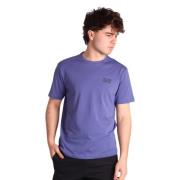 Casual Katoenen T-shirt Emporio Armani EA7 , Blue , Heren
