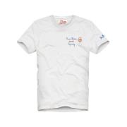 Portofino Drink Spritz Geborduurd T-shirt MC2 Saint Barth , White , He...