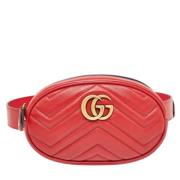 Pre-owned Leather handbags Gucci Vintage , Red , Dames