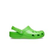 Neon Classic Klompen - Groen Ronde Neus Crocs , Green , Heren