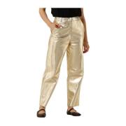 Metallic Perfecta Broek Ibana , Yellow , Dames