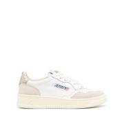 Leren sneakers met metallic details Autry , White , Dames