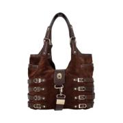 Pre-owned Leather shoulder-bags Jimmy Choo Pre-owned , Brown , Dames