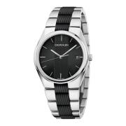 Herenhorloge - Zwarte Toon Quartz Tijdwaarneming Calvin Klein , Black ...