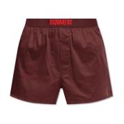 Katoenen Boxershorts Dsquared2 , Red , Dames