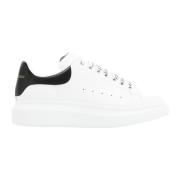 Leren Sneakers Wit Zwart Alexander McQueen , White , Heren