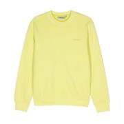 Script Sweatshirt Zwaar Katoenen Jersey Carhartt Wip , Yellow , Heren