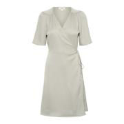 Wikkeldress met Ruchedetails Shadow Soaked in Luxury , Gray , Dames