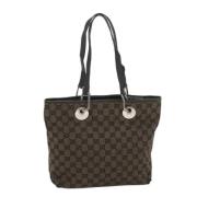 Pre-owned Canvas totes Gucci Vintage , Brown , Dames