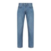 Jeans met licht toelopende pijpen Moschino , Blue , Heren
