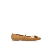 Ballet Flats `Zina` Salvatore Ferragamo , Beige , Dames