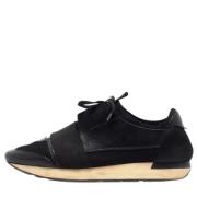 Pre-owned Leather sneakers Balenciaga Vintage , Black , Heren