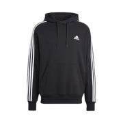 Sportieve Multicolor Hoodie voor Mannen Adidas , Black , Heren