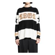 Grafische Gestreepte Gebreide Crewneck Trui Max Mara , Multicolor , Da...