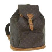 Pre-owned Canvas backpacks Louis Vuitton Vintage , Brown , Dames