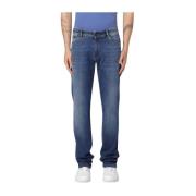 Denim Reisbroek Swing Stijl PT Torino , Blue , Heren