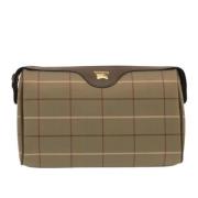 Pre-owned Canvas clutches Burberry Vintage , Beige , Dames