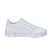 Retro Stijl Sneakers - Wit, Zilver Puma , White , Dames
