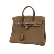 Pre-owned Leather handbags Hermès Vintage , Brown , Dames