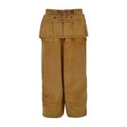 Bruine Denim Broek met Schortdetail Needles , Brown , Heren