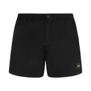 Short Effetto Shantung Lucido F**k , Black , Heren