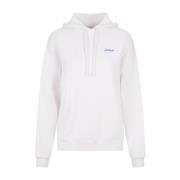Witte Diag Tab Hoodie Sweater Off White , White , Dames