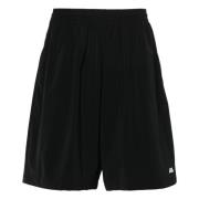 Zwarte Stretch Activewear Shorts Balenciaga , Black , Heren