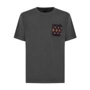 T-Shirt MET ZAK F**k , Gray , Heren