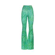 Leggings Maxi Zampa F**k , Green , Dames