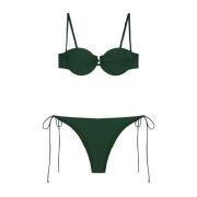 Verstelbare Amerikaanse stijl bikini set Me-Fui , Green , Dames