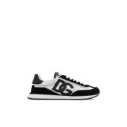 Sneakers met logo Dolce & Gabbana , Black , Dames