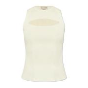 Cropped top Alexander McQueen , Beige , Dames