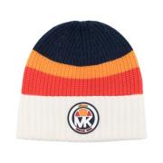 Logo Beanie Blauwe Hoed Michael Kors , Multicolor , Dames