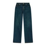 Wijde jeans Alexander McQueen , Blue , Dames