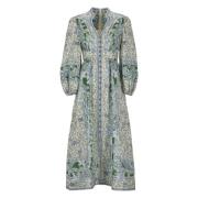 Ottie Maxi Jurk Zimmermann , Green , Dames