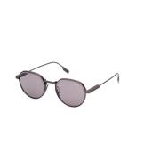 Gunmetal Smoke Zonnebril Ez0244 09A Ermenegildo Zegna , Gray , Dames