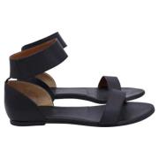 Pre-owned Leather sandals Chloé Pre-owned , Black , Dames