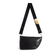 Zwarte Shield Messenger Tas Burberry , Black , Dames