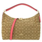 Pre-owned Canvas shoulder-bags Coach Pre-owned , Beige , Dames