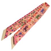 Pre-owned Silk scarves Hermès Vintage , Multicolor , Dames