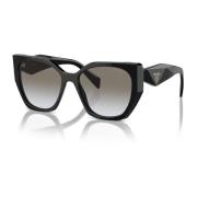 Metalen Frame Dames Zonnebrillen Collectie Prada , Black , Dames