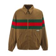 Katoenen Jack met Webband Gucci , Multicolor , Heren