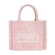 Shopper tas Versace , Pink , Dames