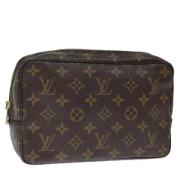 Pre-owned Canvas clutches Louis Vuitton Vintage , Brown , Dames