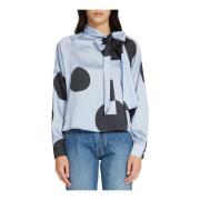 Oversized Blouse met Polka Dots Silvian Heach , Multicolor , Dames