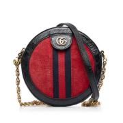 Pre-owned Suede crossbody-bags Gucci Vintage , Red , Dames