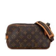 Pre-owned Canvas shoulder-bags Louis Vuitton Vintage , Brown , Dames