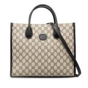 Pre-owned Fabric gucci-bags Gucci Vintage , Beige , Dames